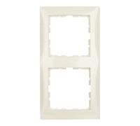 Frame 2gang, S.1, white glossy