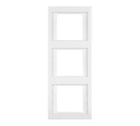 Hager 13337009 - Cadre 3EV K1 bl. polaire, brillant