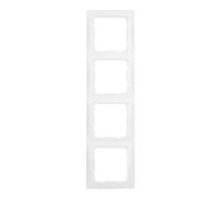 Berker Cadre 10149909 4fach S.1 Blanc Polaire, Mat