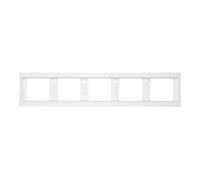 Hager k.1 - Cadre 5 postes horizontal K1 Blanc polaire