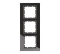 berker Berker Cadre en verre noir triple 10136616 Quantité:1