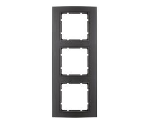 berker Berker Cadre noir/anthracite triple 10133005 Quantité:1