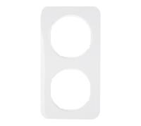 Hager r.1 cadre R1 2 éléments Blanc polaire brillant