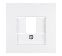 Hager - Plaque centrale prise tAE S1/b1/b3/B7 Blanc polaire