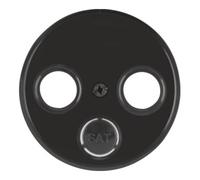 berker Berker Élément central noir/gris pour prise antenne 12032045 Quantité:1