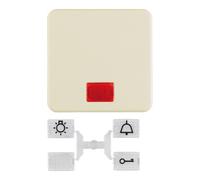 berker Berker Interrupteur basculant blanc/gris avec 5 lentilles incluses 1553 Quantité:1