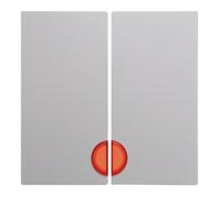 Hager - Touche avec lentille Mécanisme double S1/b1/b3/B7 Blanc polaire