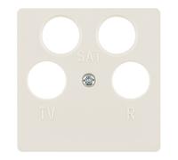 berker Berker Plaque centrale blanche pour prise antenne 4 trous 148402 Quantité:1