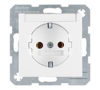 berker Berker Prise SCHUKO pws/gl avec champ d’étiquetage 47508989 Quantité:1