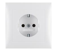 berker Berker Prise Schuko pws/mat avec plaque de recouvrement 47229909 Quantité:1