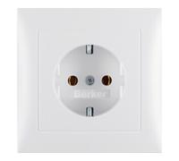 berker Berker Prise Schuko pws/mat avec plaque de recouvrement 47429909 Quantité:1