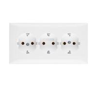 berker Berker Prise triple SCHUKO avec plaque de recouvrement 47661909 Quantité:1