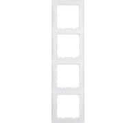 Berker Cadre 10149909 4fach S.1 Blanc Polaire, Mat