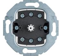 Berker Commutateur rotatif, Bouton + interrupteur, Gris, Noir