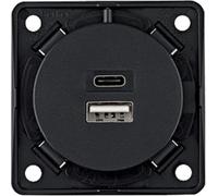 BERKER Integro Prise de charge USB-A, USB-C anthracite mat