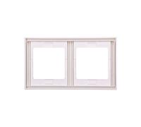 Berker K.1 double cadre vertical blanc neige13237009