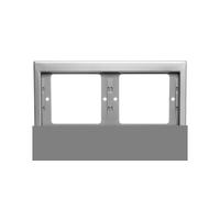 Berker K.5 double cadre horizontal acier inoxydable 13637004