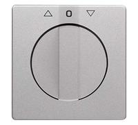 Berker Pièce centrale avec bouton rotatif 1080608400 Jal. Q.1/Q.3 alu Q.1 ; Q.3 Cache/élément de commande pour programmes d'interrupteur d'installation 4011334507529