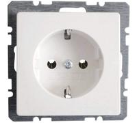 Berker Prise de courant CEBEC Berker Q1 41436089 blanc polaire, velours, Bouton + interrupteur, Blanc