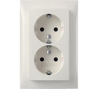 BERKER Prise double Schuko avec couvercle S.1 47598989