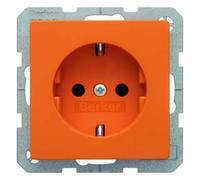 BERKER Prise Schuko Q.1/Q.3 orange velours 47436014