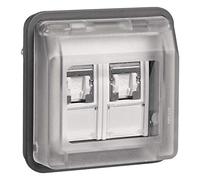 Berker Prises UAE 8/8 Broches 14103505 Blindage LGR Mat W.1 Communication dérivation cuivre 4011334440840