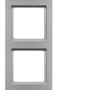 Berker Q.3 2 fois cadre alu velours laqué 10126094