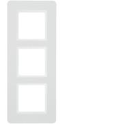 Berker Q.7 Cadre 3 fois velours blanc laqué 10136189
