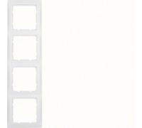 Berker S.1 Cadre quadruple blanc mat 10149909