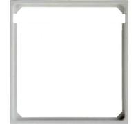 Berker S1 anneau intermédiaire pour 11098989 plaque centrale blanc polaire brillant, Bouton + interrupteur, Blanc