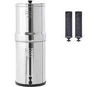 Berkey Crn8x2-BB Couronne en acier inoxydable avec 2 filtres noirs, 6Gal, Noir