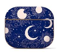 Berkin Arts Compatible avec AirPods Pro 1 Génération Etui Coque Rigide en Or Rose avec Porte-clés Art Spatial Fond de Nuit Cosmique