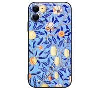 Berkin Arts Compatible avec Coque iPhone 11 en Silicone avec Protecteur d'écran Botanique Art Nouveau Folklorique (William Morris-Fleur de Grenadier)
