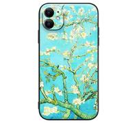 Berkin Arts Compatible avec Coque iPhone 11 en Silicone avec Protecteur d'écran Fleur Post-impressionniste (Vincent Van Gogh-Amandier en Fleurs)