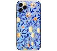 Berkin Arts Compatible avec Coque iPhone 11 Pro Max en Silicone avec Protecteur d'écran Botanique Art Nouveau Folklorique (William Morris-Fleur de Grenadier)
