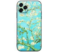Berkin Arts Compatible avec Coque iPhone 11 Pro Max en Silicone avec Protecteur d'écran Fleur Post-impressionniste (Vincent Van Gogh-Amandier en Fleurs)