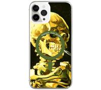 Berkin Arts Compatible avec Coque iPhone 14 Pro Clair Transparent Coque [Compatible avec Magsafe], Post-Impressionisme (Vincent Van Gogh-Crâne de Squelette)
