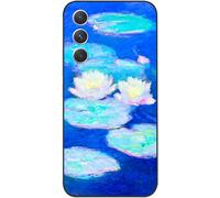 Berkin Arts Compatible avec Samsung Galaxy A54 5G Coque Premium Silicone Pinceau empâtement coloré impressionnisme (Claude Monet-Nymphéas)