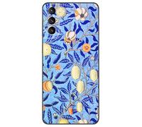 Berkin Arts Compatible avec Samsung Galaxy S21 FE 5G Coque Premium Silicone Botaniques Art Nouveau Populaires (William Morris-Fleur de Grenadier)