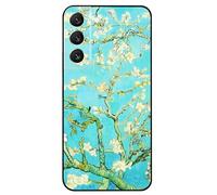Berkin Arts Compatible avec Samsung Galaxy S22 Coque Premium Silicone Fleur Post-impressionnisme (Vincent Van Gogh-Amandier en Fleurs)