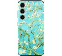 Berkin Arts Compatible avec Samsung Galaxy S23 5G Coque Premium Silicone Fleur Post-impressionnisme (Vincent Van Gogh-Amandier en Fleurs)