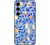 Berkin Arts Compatible avec Samsung Galaxy S23+ Plus 5G Coque Premium Silicone Botaniques Art Nouveau Populaires (William Morris-Fleur de Grenadier)