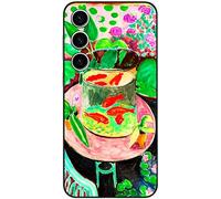 Berkin Arts Compatible avec Samsung Galaxy S23+ Plus 5G Coque Premium Silicone Koi Fish Water Lily Botanique (Henri Matisse-Poisson Rouge)