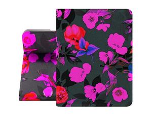 Berkin Arts Coque pour iPad Mini 4ème/5ème Génération Coque (7.9 Pouce) 2019 2015 Étui de Protection en Cuir Premium Art Motif Floral néon Motif de Fleurs Sombres