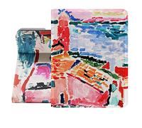 Berkin Arts Coque pour iPad Mini7 2024/iPad Mini6 2021 8,3 Pouces Étui de Protection en Cuir Premium Fauvisme Vibrant Expressif Coloré (Matisse-Vue de Collioure)