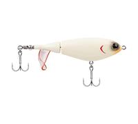 Berkley Choppo Topwater Fishing Lure - Appât Facile à Utiliser pour Le Bar et Les Poissons prédateurs, crée Une Perturbation maximale de la Surface et du Bruit - 12cm / Bone