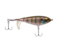 Berkley Choppo Topwater Fishing Lure - Appât Facile à Utiliser pour Le Bar et Les Poissons prédateurs, crée Une Perturbation maximale de la Surface et du Bruit - 9cm / Ghost Bluegill