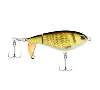 Berkley Choppo Topwater Leurre de pêche | Leurre Facile à Utiliser pour Les Poissons prédateurs | Crée Un Maximum de perturbations et de Bruit à la Surface | 7,5 cm | 14 g | Or
