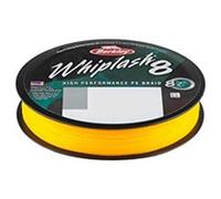 Berkley Coup de fouet8 Whiplash8, Ligne de pêche, Superline, Predator Fishing, Brochet, Perche, Sandre, Truite, Unisexe, Jaune, 0.08mm, 12.9kg, 28lb, 330yd