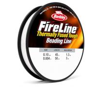 Berkley Fireline Fil Nylon Transparent, Fil Invisible pour Création de Bijoux et Perles, Résistant pour Colliers et Bracelets, Fil Robuste pour Suspensions et Loisirs Créatifs, 0.10mm, 45m